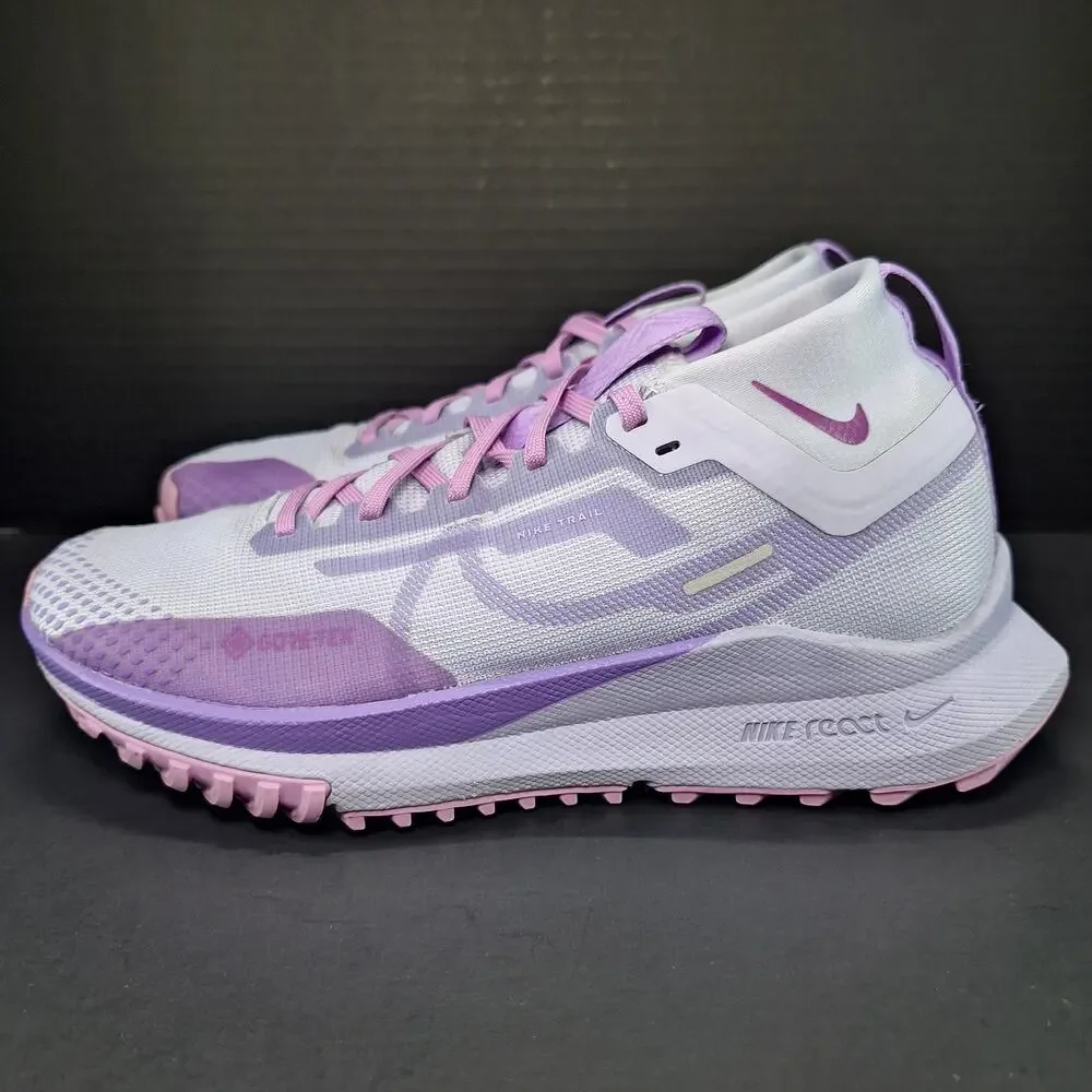 Nike React Pegasus Trail 4 GTX Womens 7.5 Oxygen Purple DJ7929-501 Trail Shoes